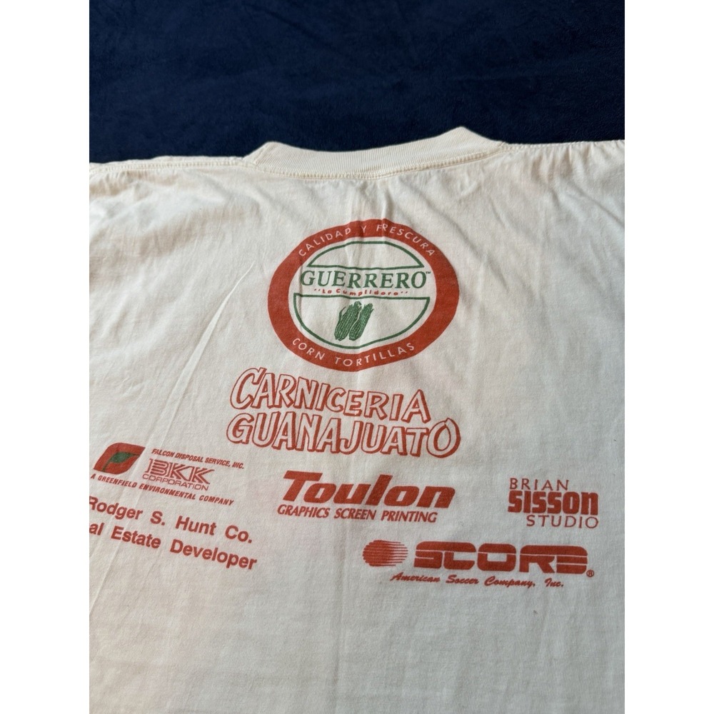 Vtg 1992 Guinness World Record Longest Burrito T-Shirt Mens L White Guerrero